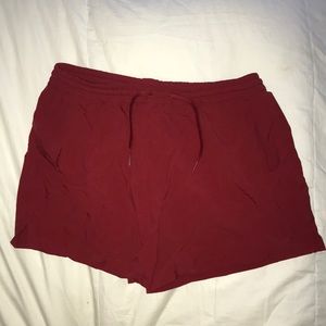 Red Doing Things short